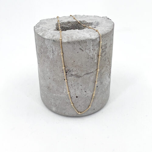 Yellow Gold Beaded Chain