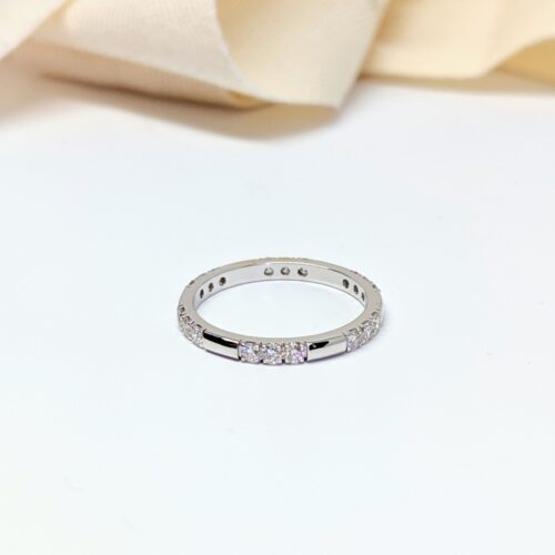 White Gold Triple Diamond Band