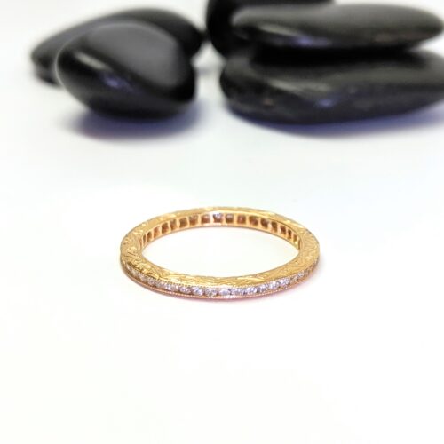 Channel Set White Diamond Eternity Band