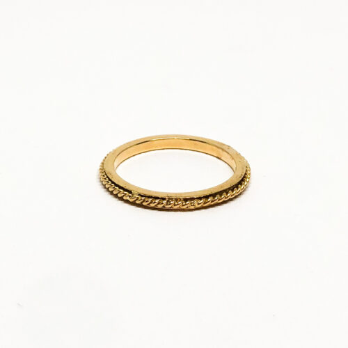 Yellow Gold Rope Channel Band