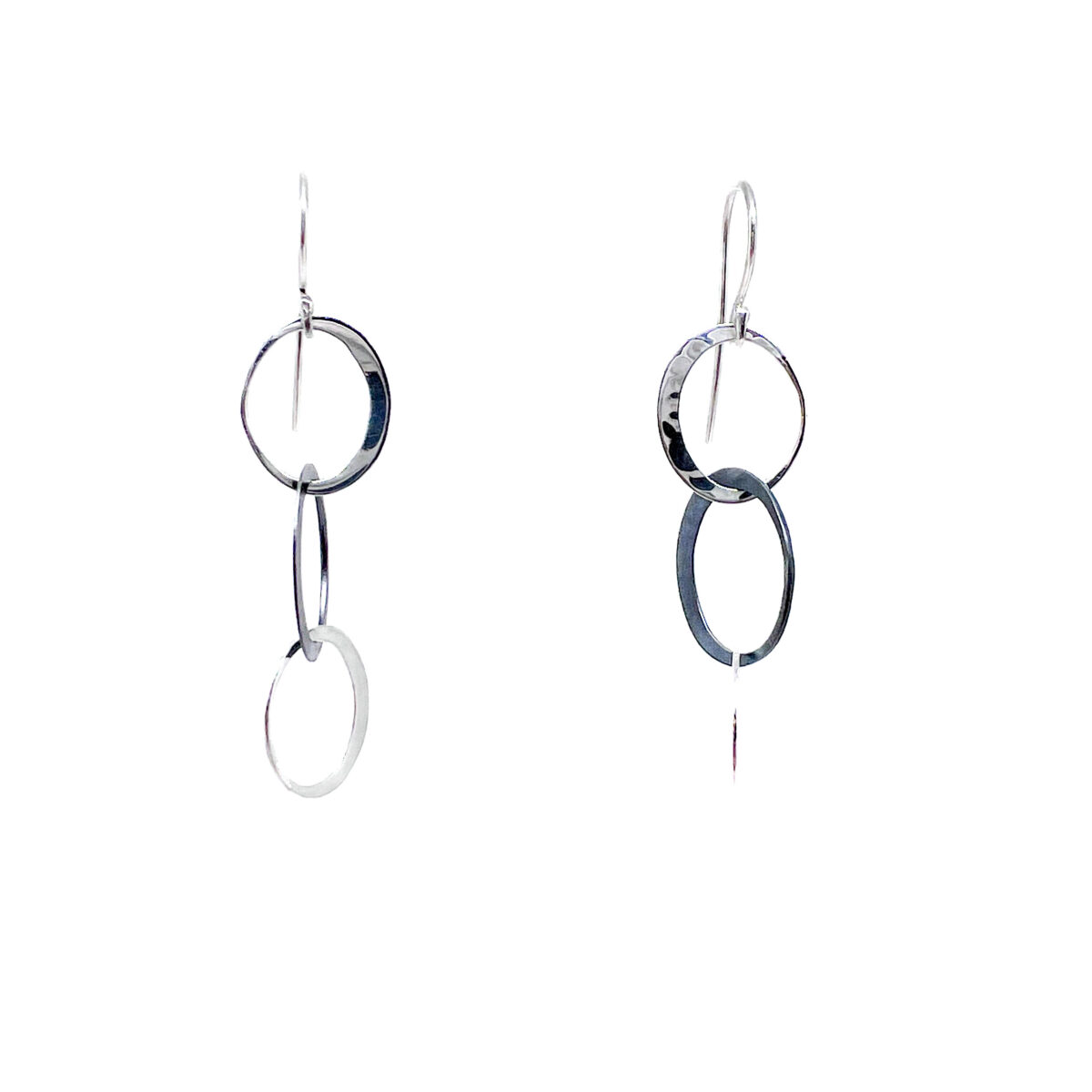 Petite Eclipse Two-toned Triple Drop Earring