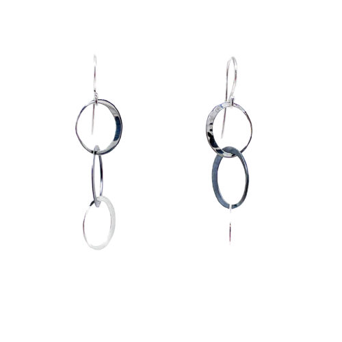 Petite Eclipse Two-toned Triple Drop Earring