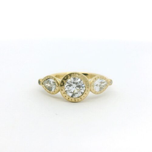 Yellow Gold and Diamond Ring