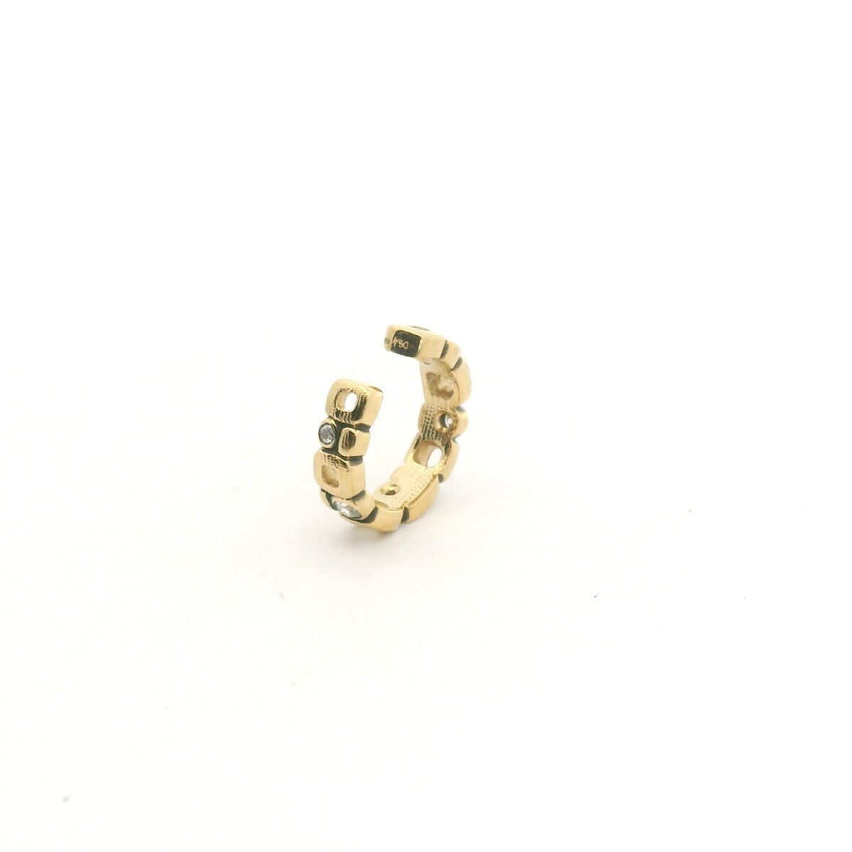 Yellow Gold "Micro Windows" Ear Cuff