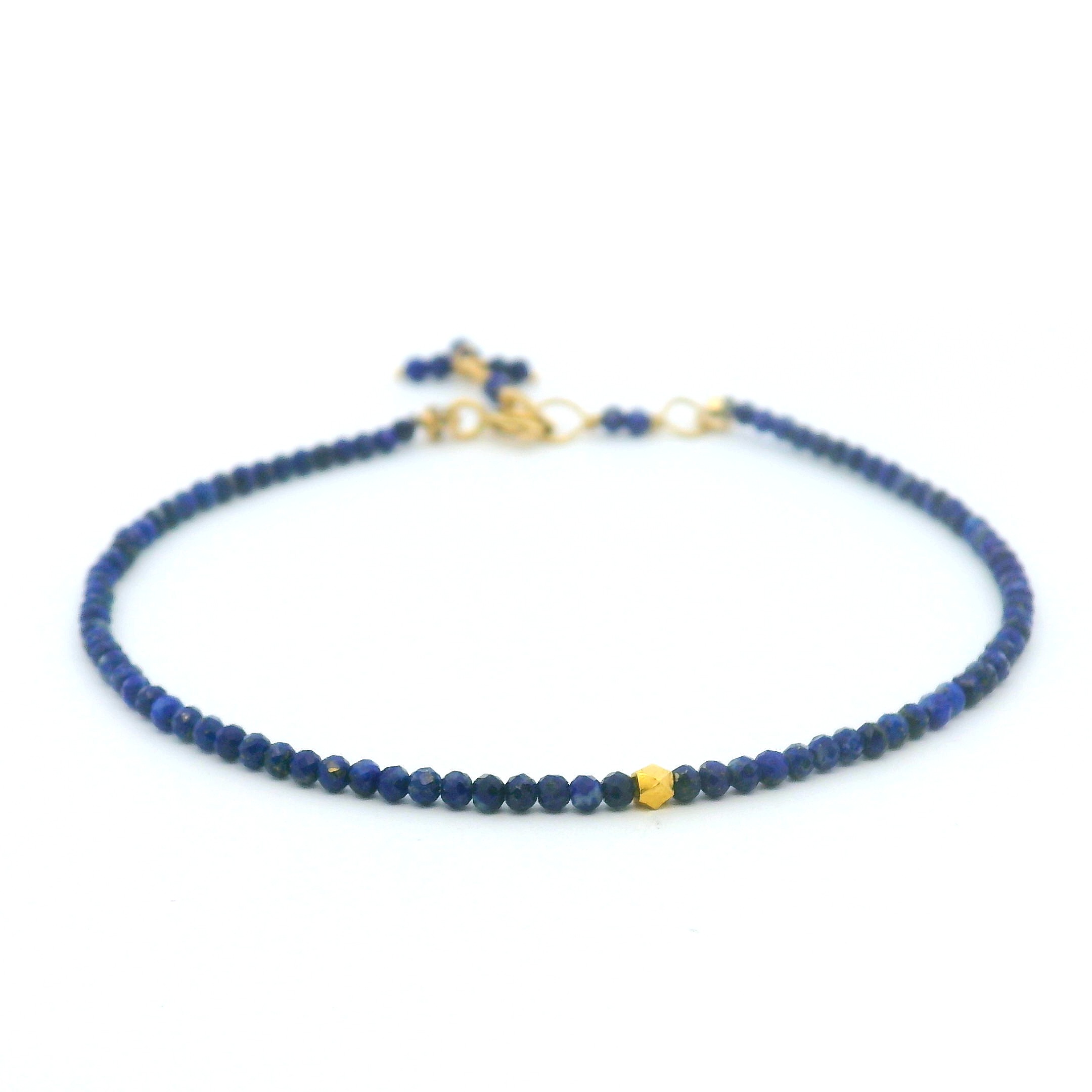 Single Wrap Lapis Bracelet