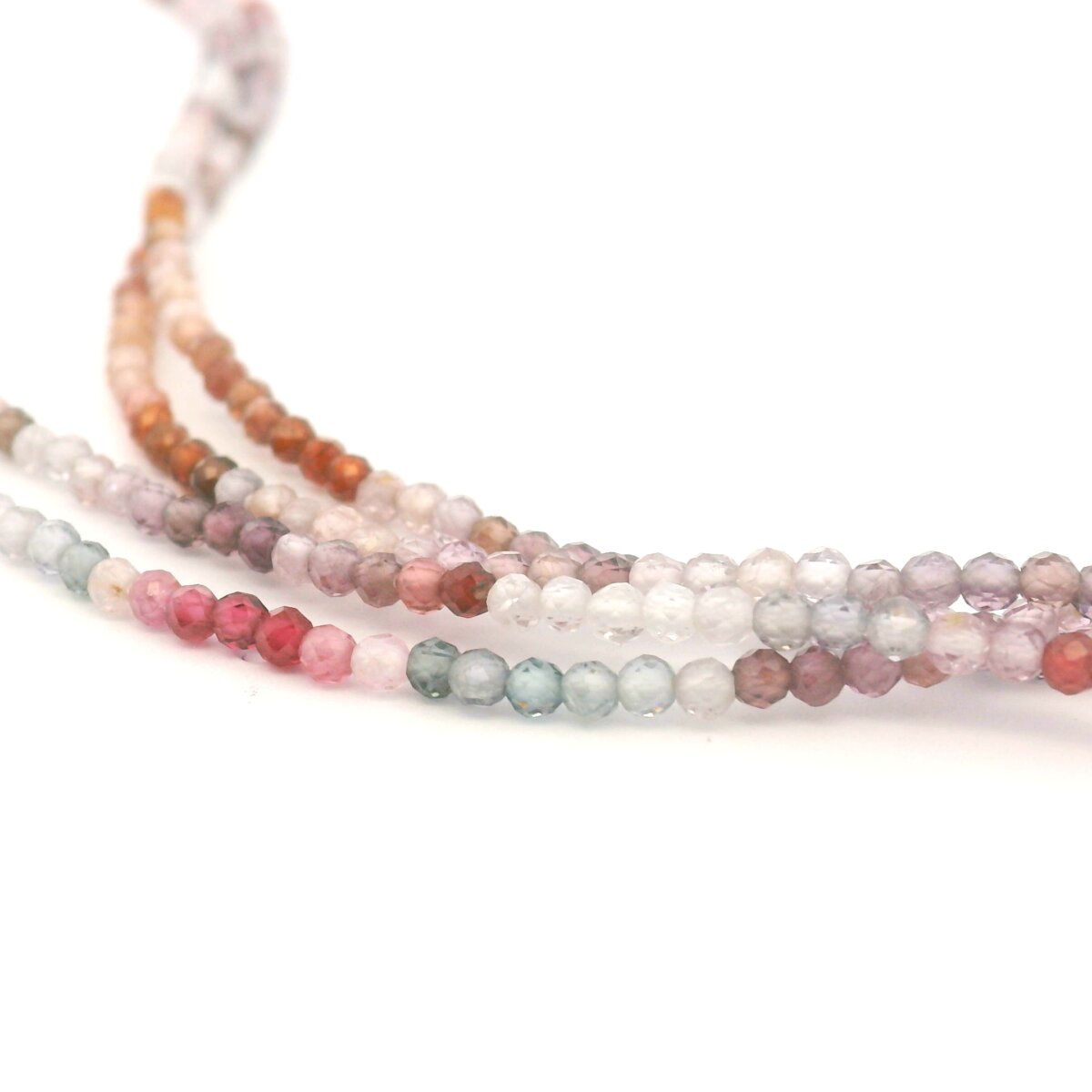 Multi-colored Spinel Bead Wrap Bracelet