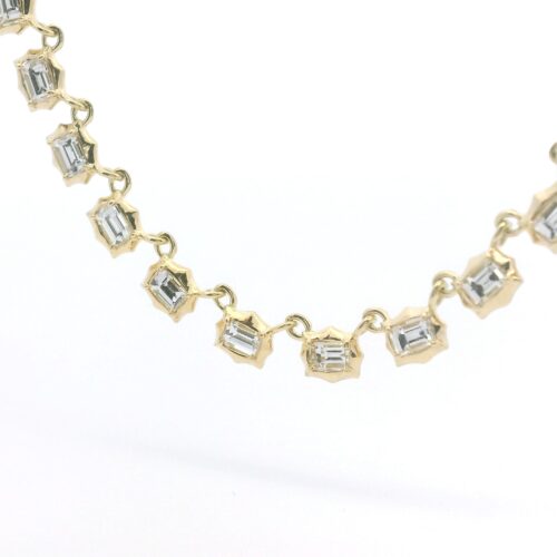 Yellow Gold and Diamond Necklace