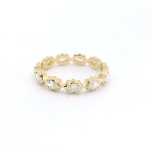 Yellow Gold and Diamond Maverick Eternity Band