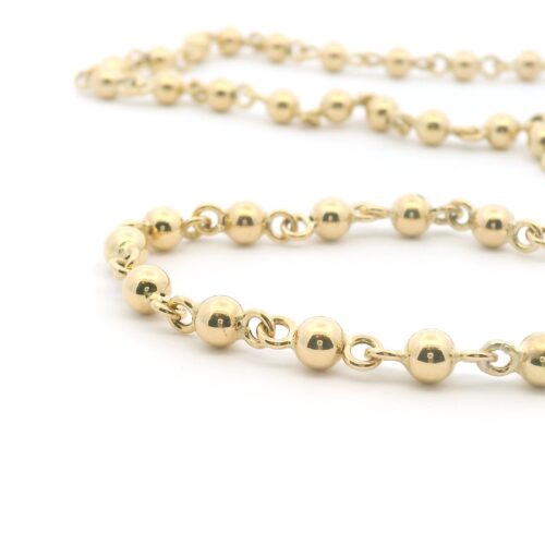 Yellow Gold Ball Chain