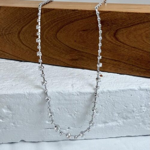White Gold and Diamond Necklace