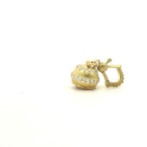 18 karat Yellow Gold and Diamond Meditation Bell