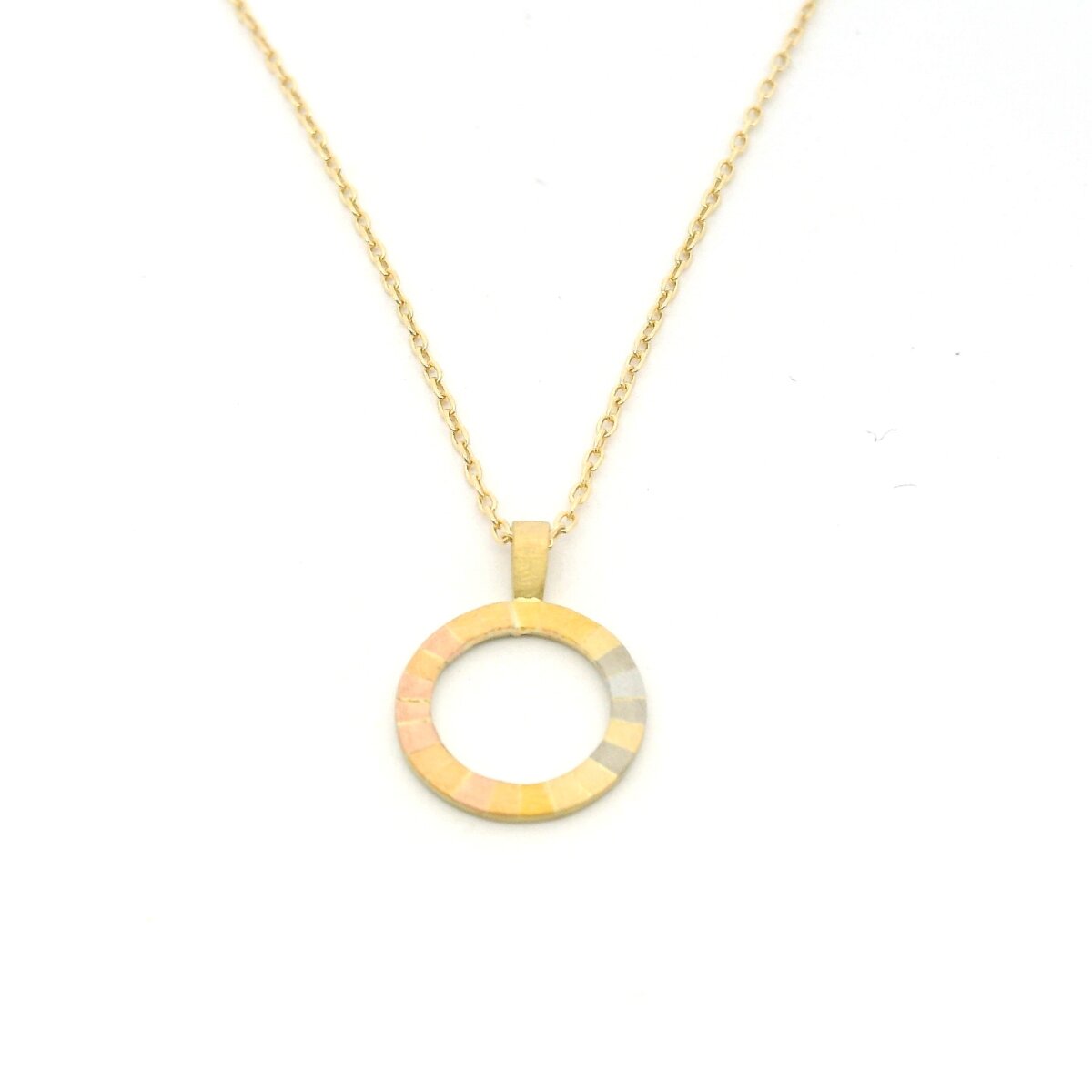 Ombre Gold and Platinum Pendant