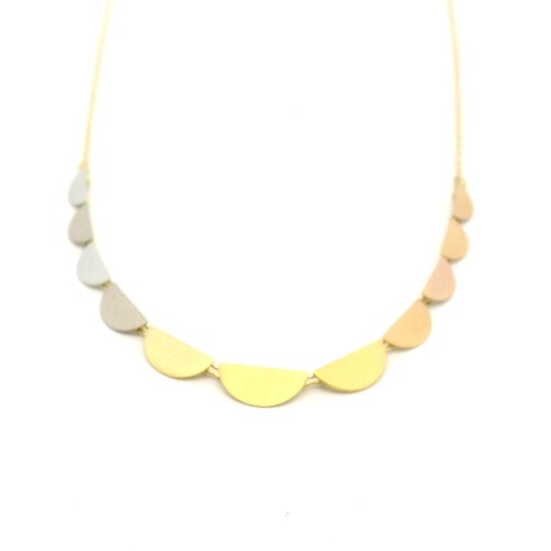 Rainbow Gold Moonrise Necklace