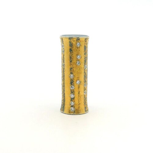 Diamond, 24 karat Yellow Gold and Oxidized Sterling Silver Vario Clasp