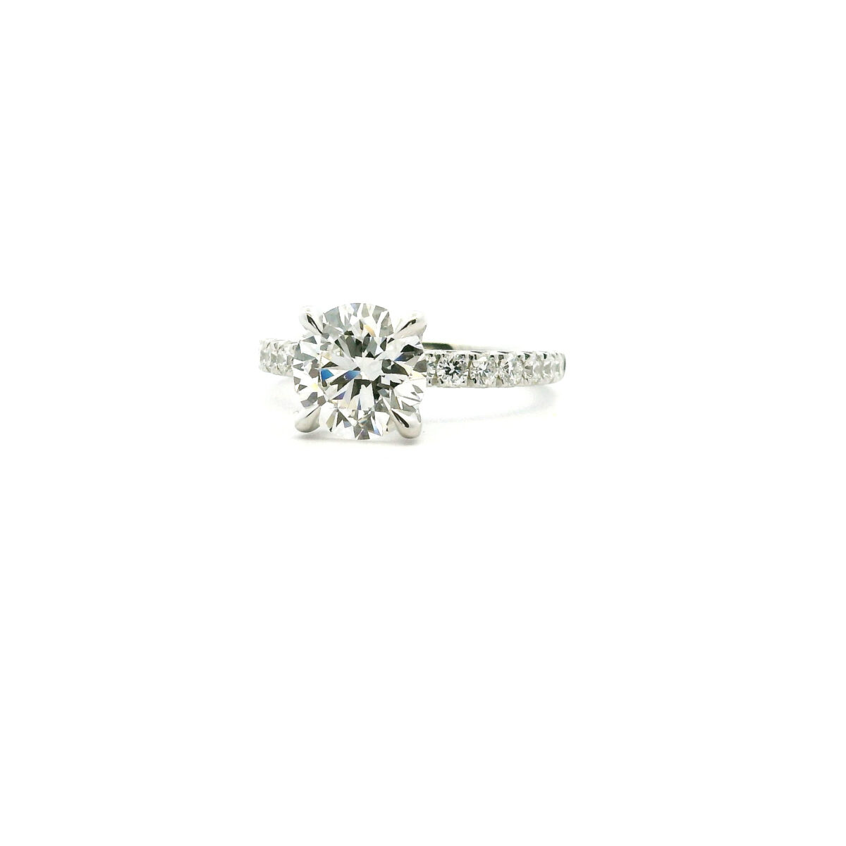 Platinum and Diamond 2.04 ct Engagement Ring