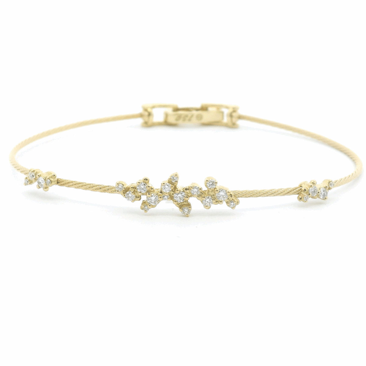 "Confetti" Single Wire Diamond Bracelet