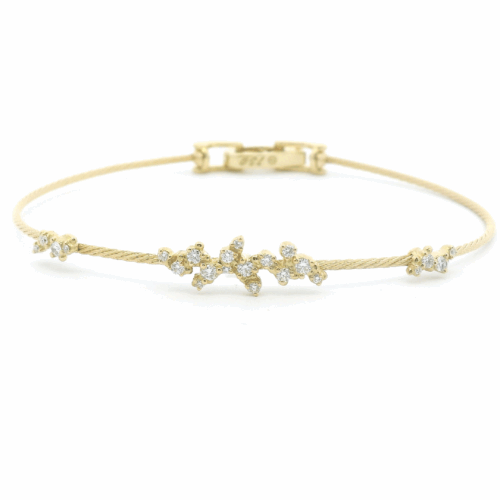 "Confetti" Single Wire Diamond Bracelet