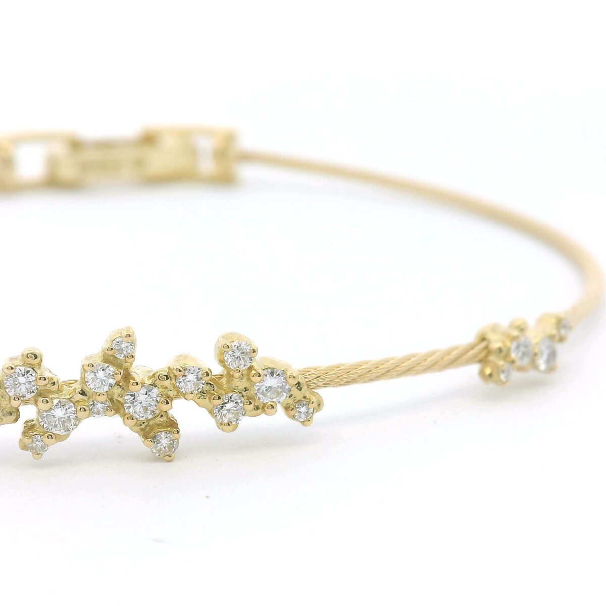 "Confetti" Single Wire Diamond Bracelet