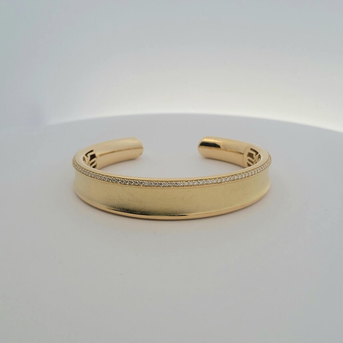 Yellow Gold and Diamond Cuff Bracelet