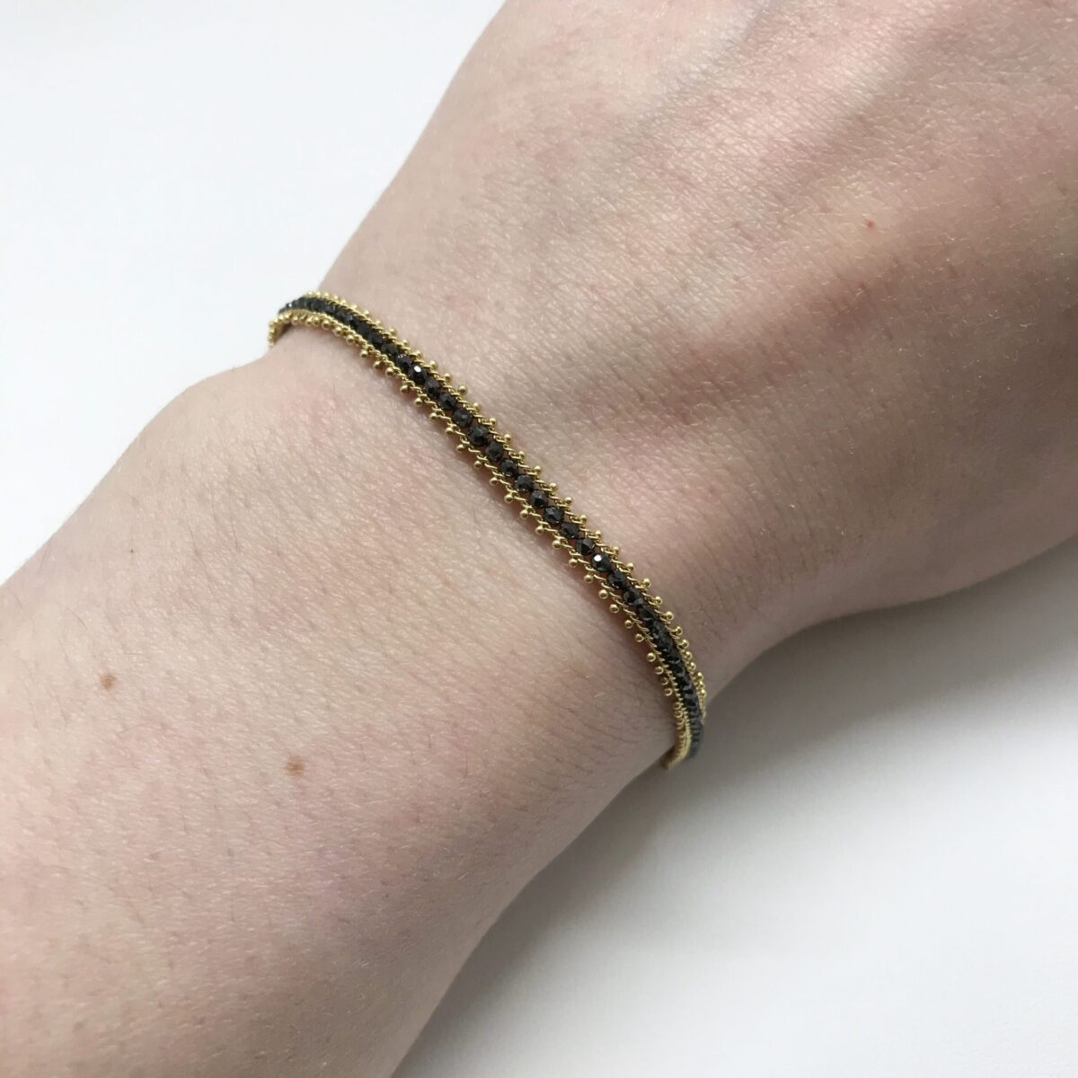Black Diamond Textile Line Bracelet
