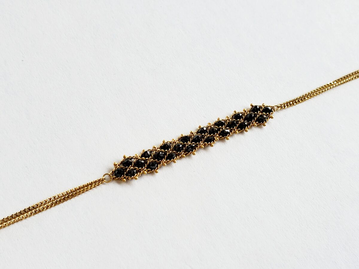 Black Diamond 3 Row Center Station Bracelet