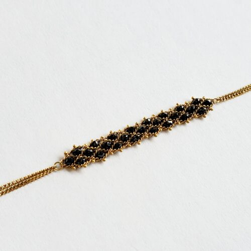 Black Diamond 3 Row Center Station Bracelet