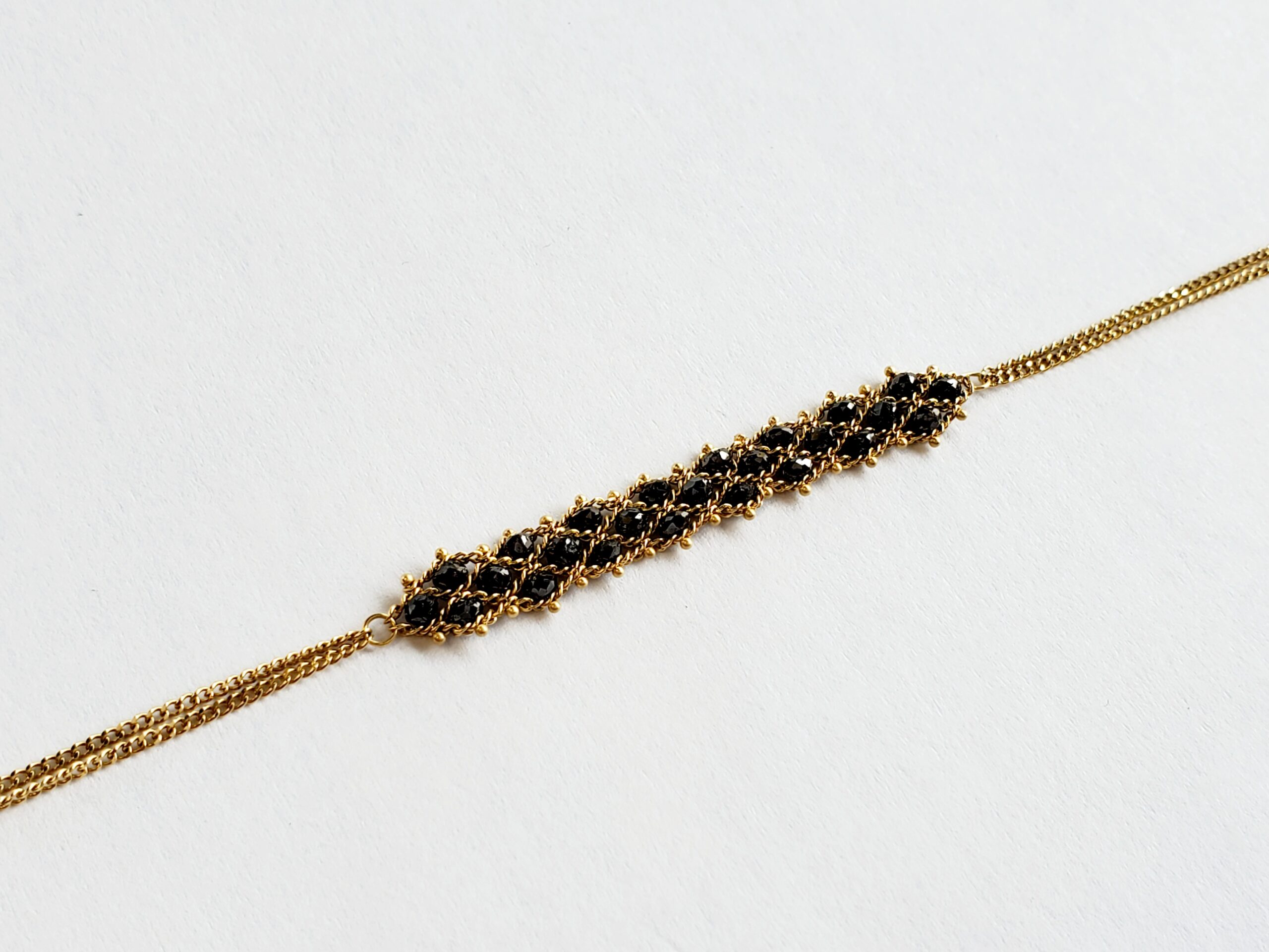 Black Diamond 3 Row Center Station Bracelet