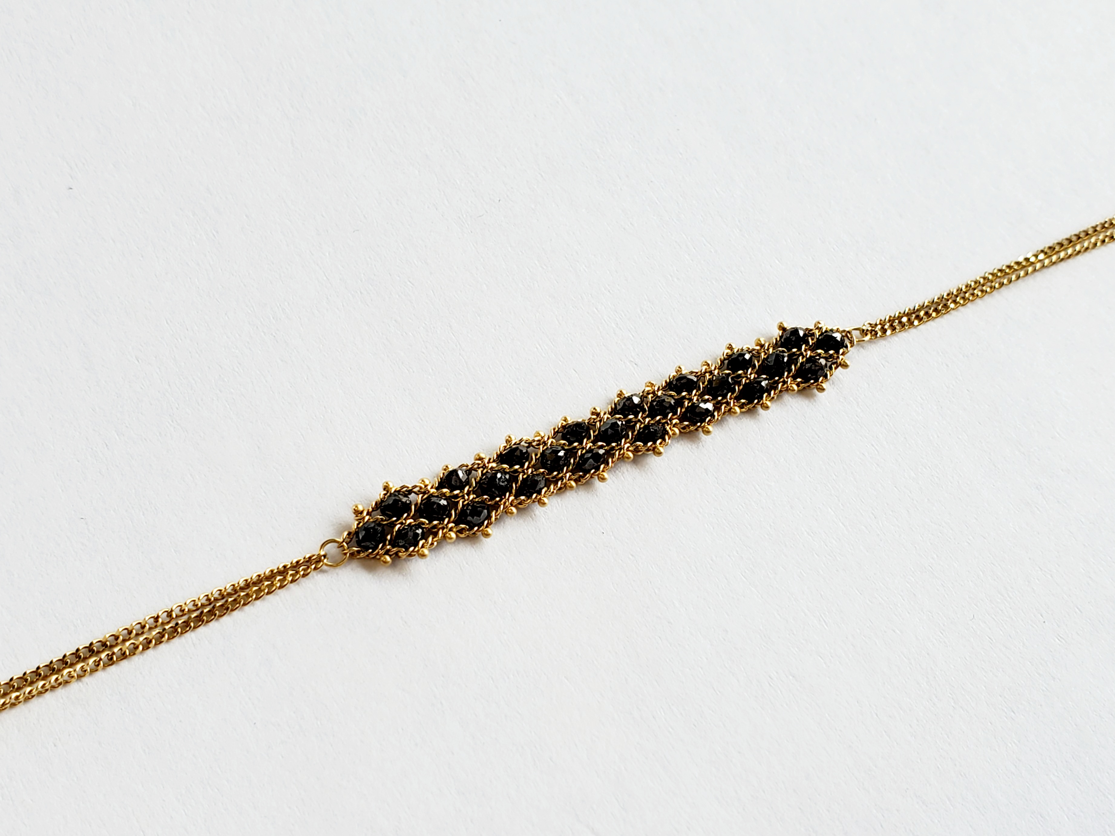 Black Diamond 3 Row Center Station Bracelet