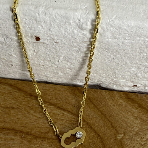 18 karat Yellow Gold and Diamond Necklace