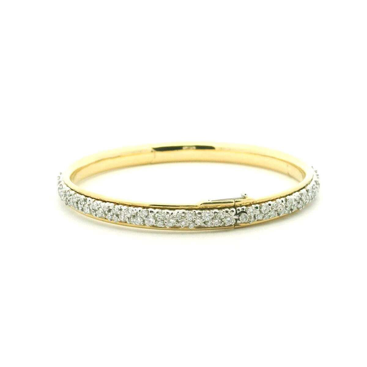 18 Karat Yellow and White Gold "Confetti" Bangle