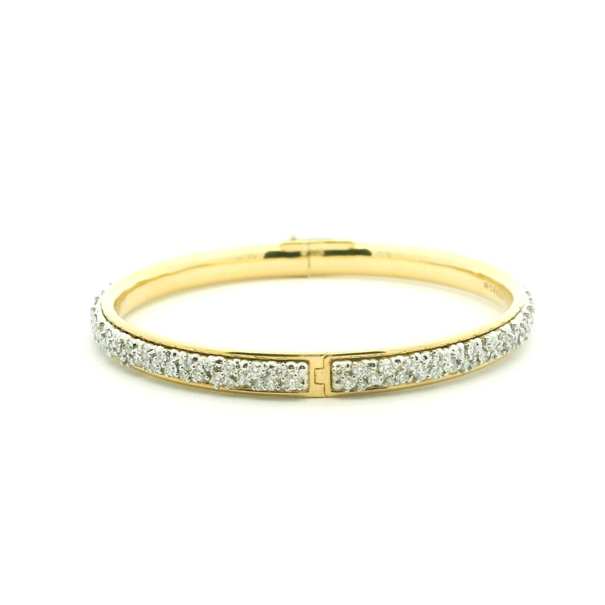 18 Karat Yellow and White Gold "Confetti" Bangle