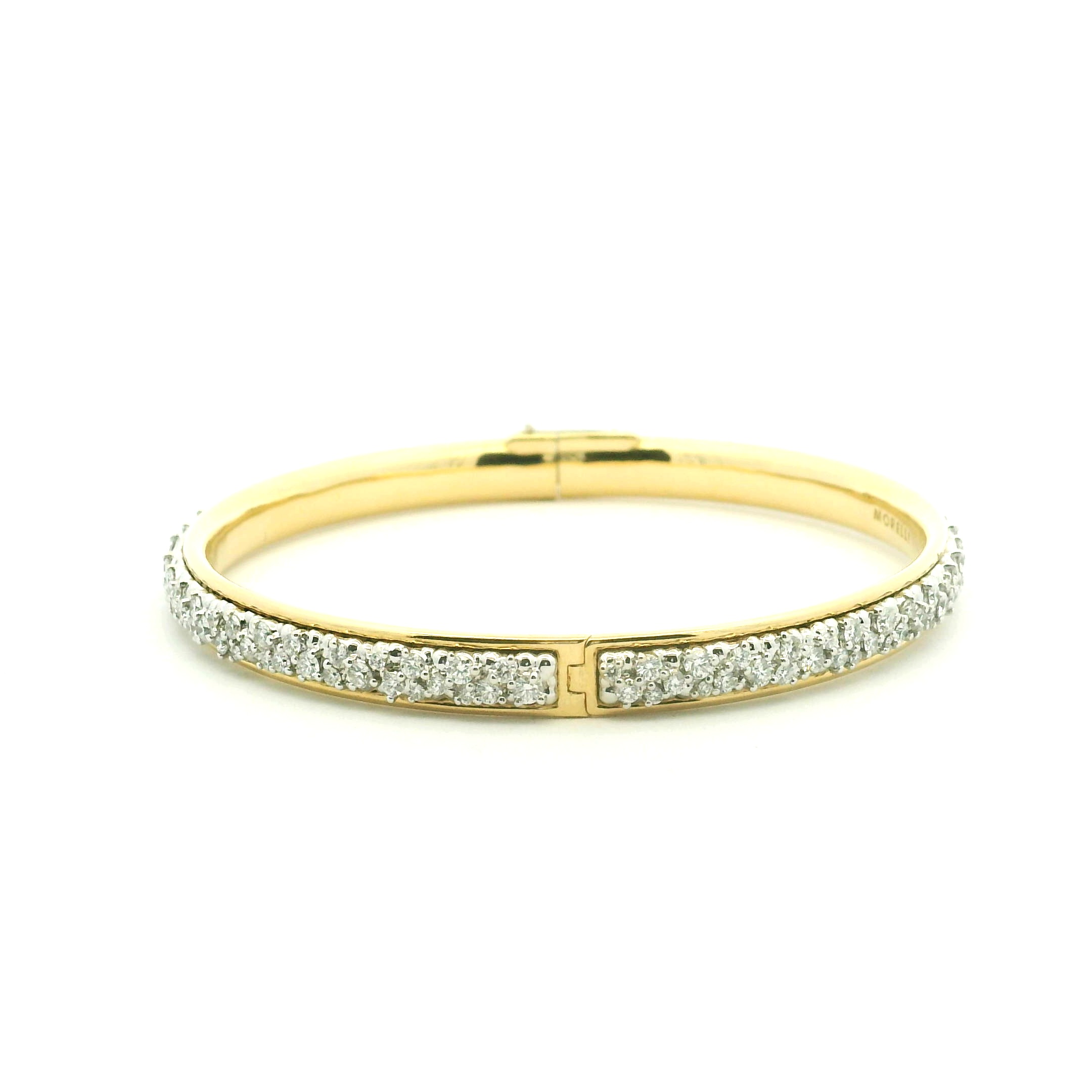 18 Karat Yellow and White Gold "Confetti" Bangle
