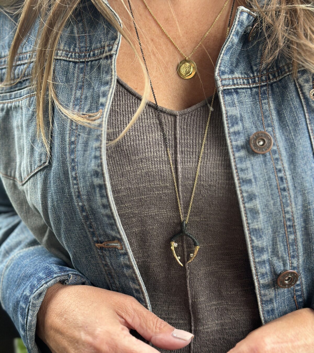 Radiolarian Double Talon Pendant