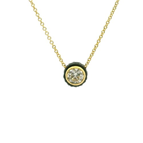 Chroma Diamond Pendant in Mixed Metals