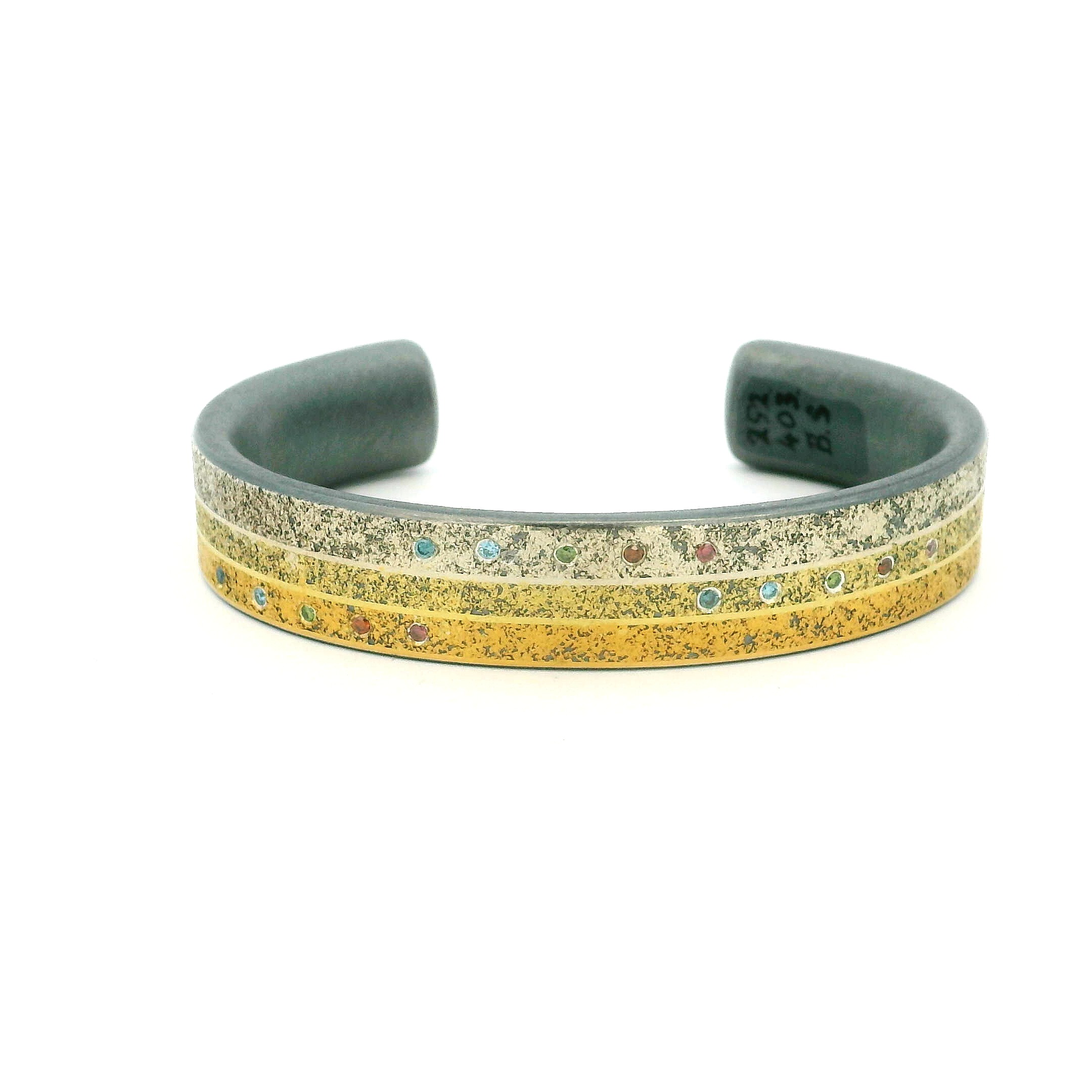 11mm Colorful Diamond Cuff