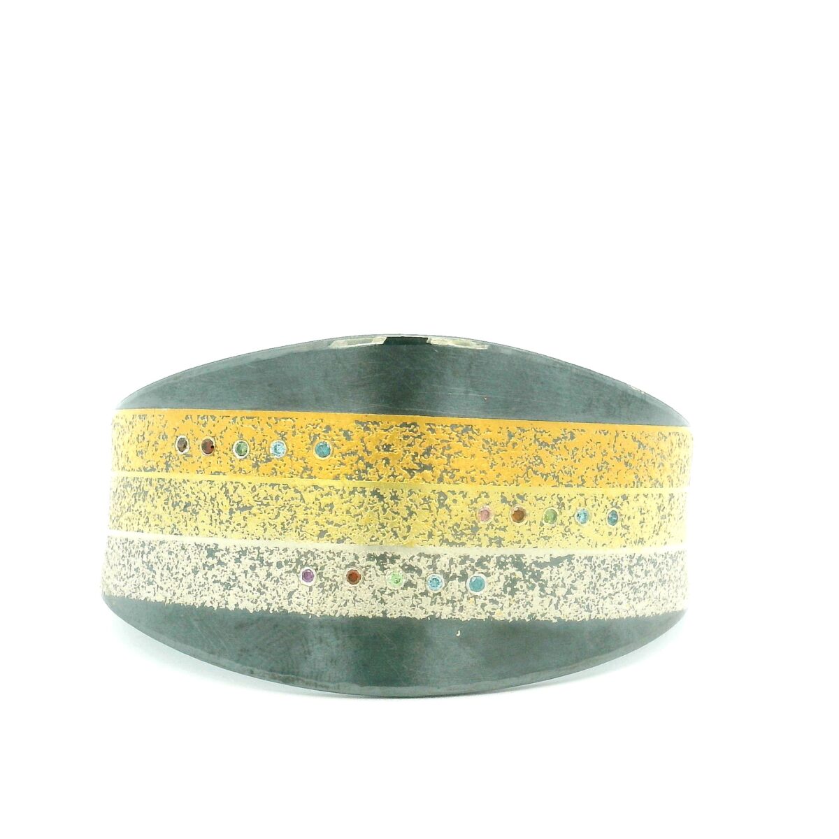 Colorful Diamond Tapered Cuff