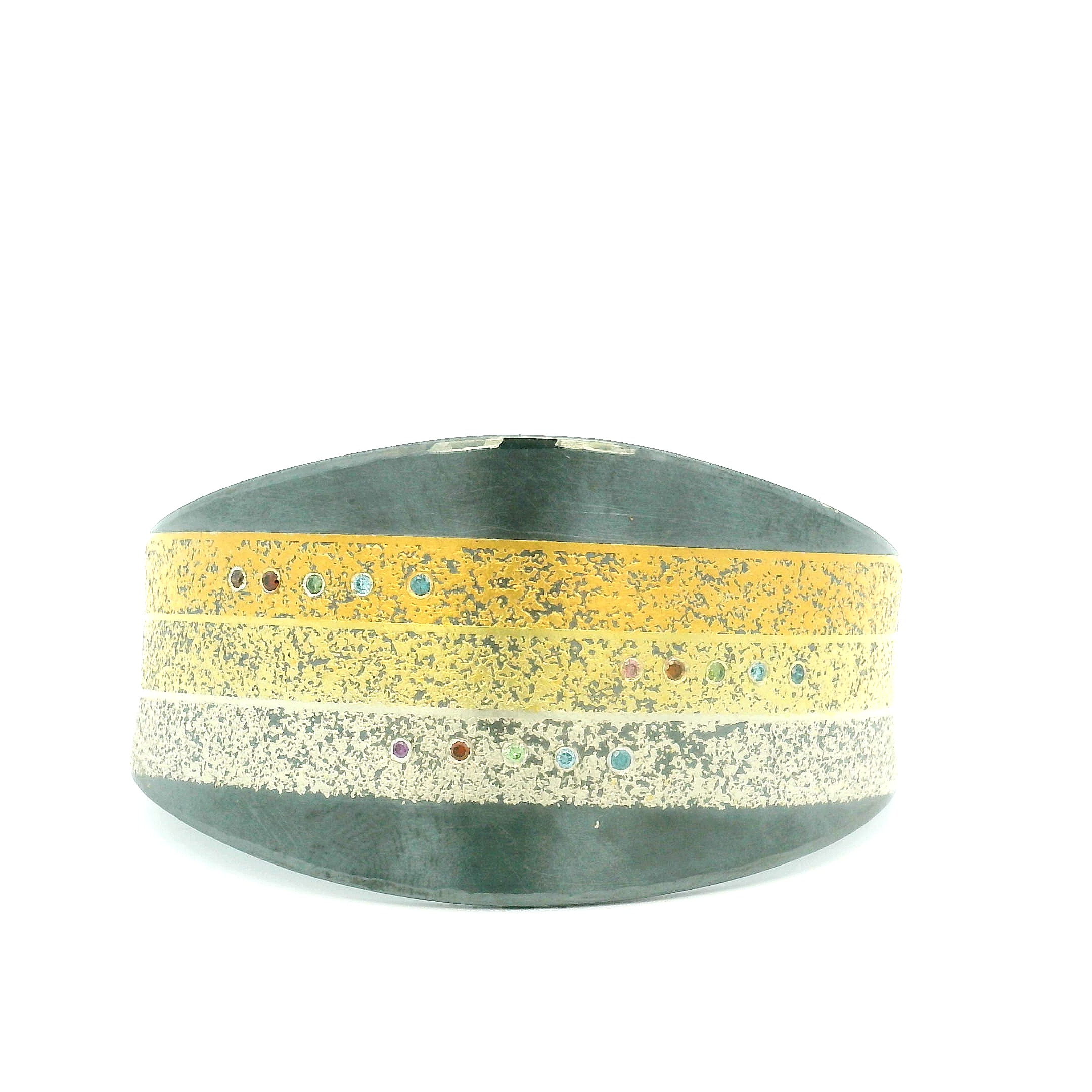 Colorful Diamond Tapered Cuff