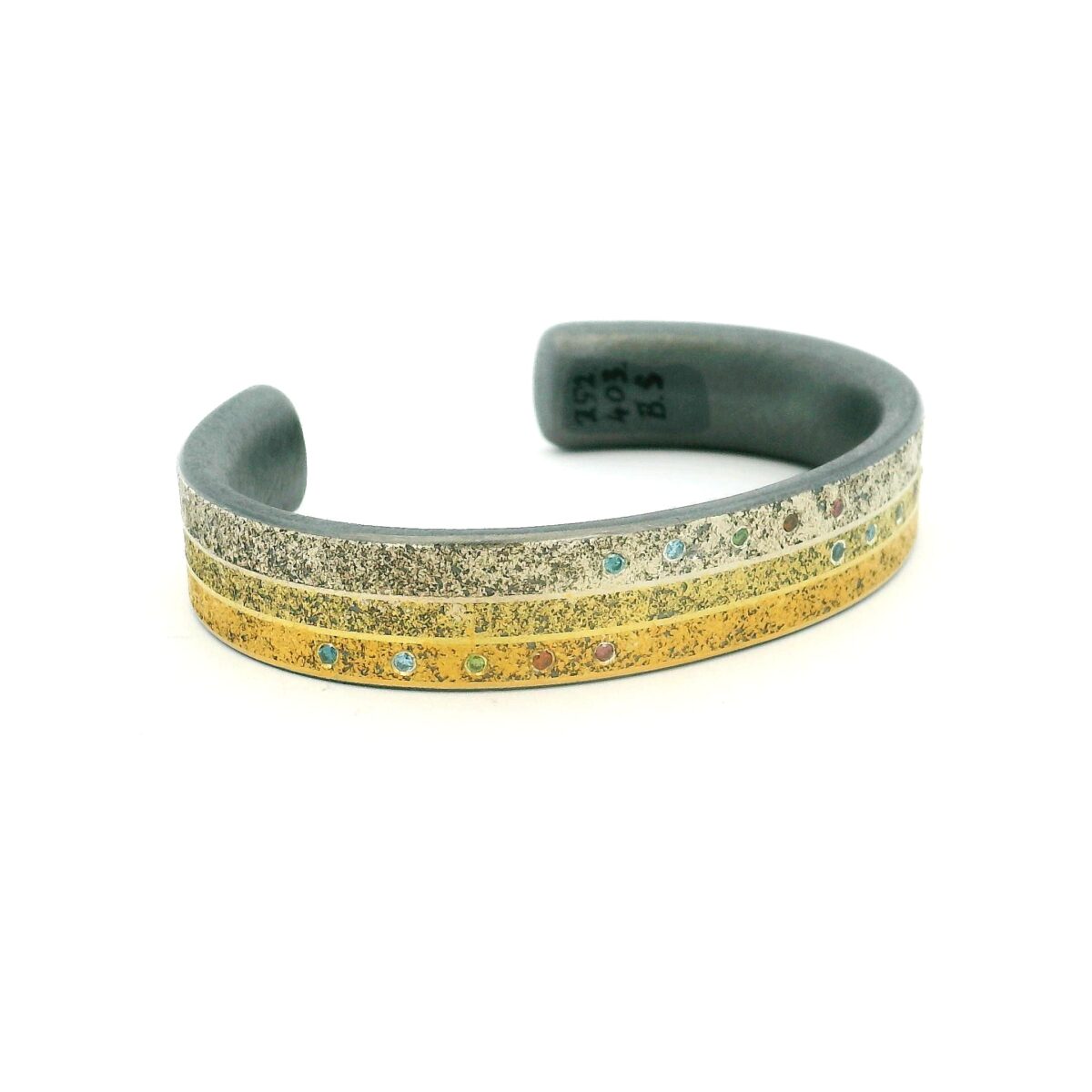 11mm Colorful Diamond Cuff
