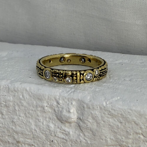 18 karat Yellow Gold and Diamond Eternity Band