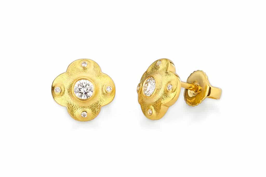 Alex Sepkus Diamond “Flora” stud earring