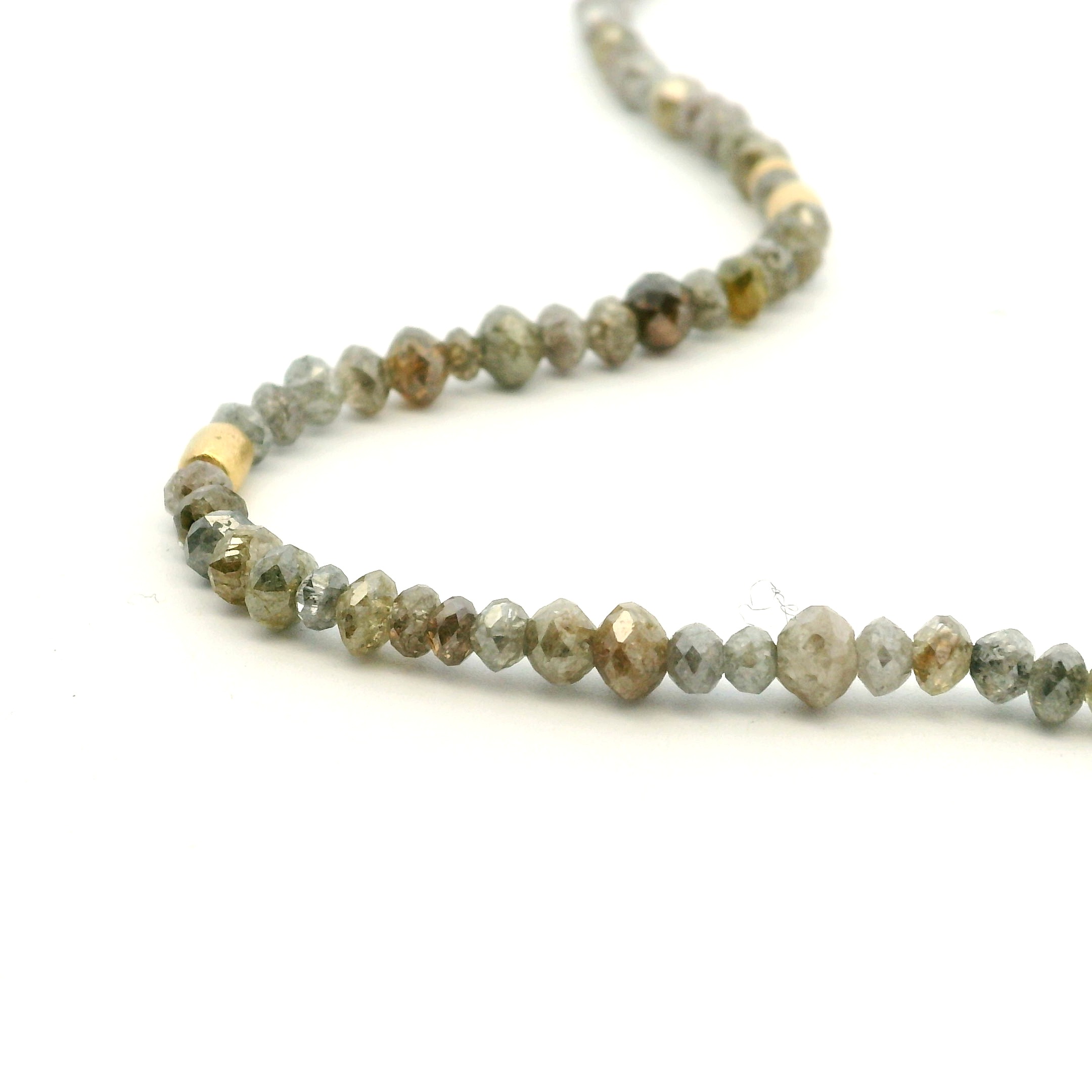 18 Karat Yellow Gold and Diamond Necklace