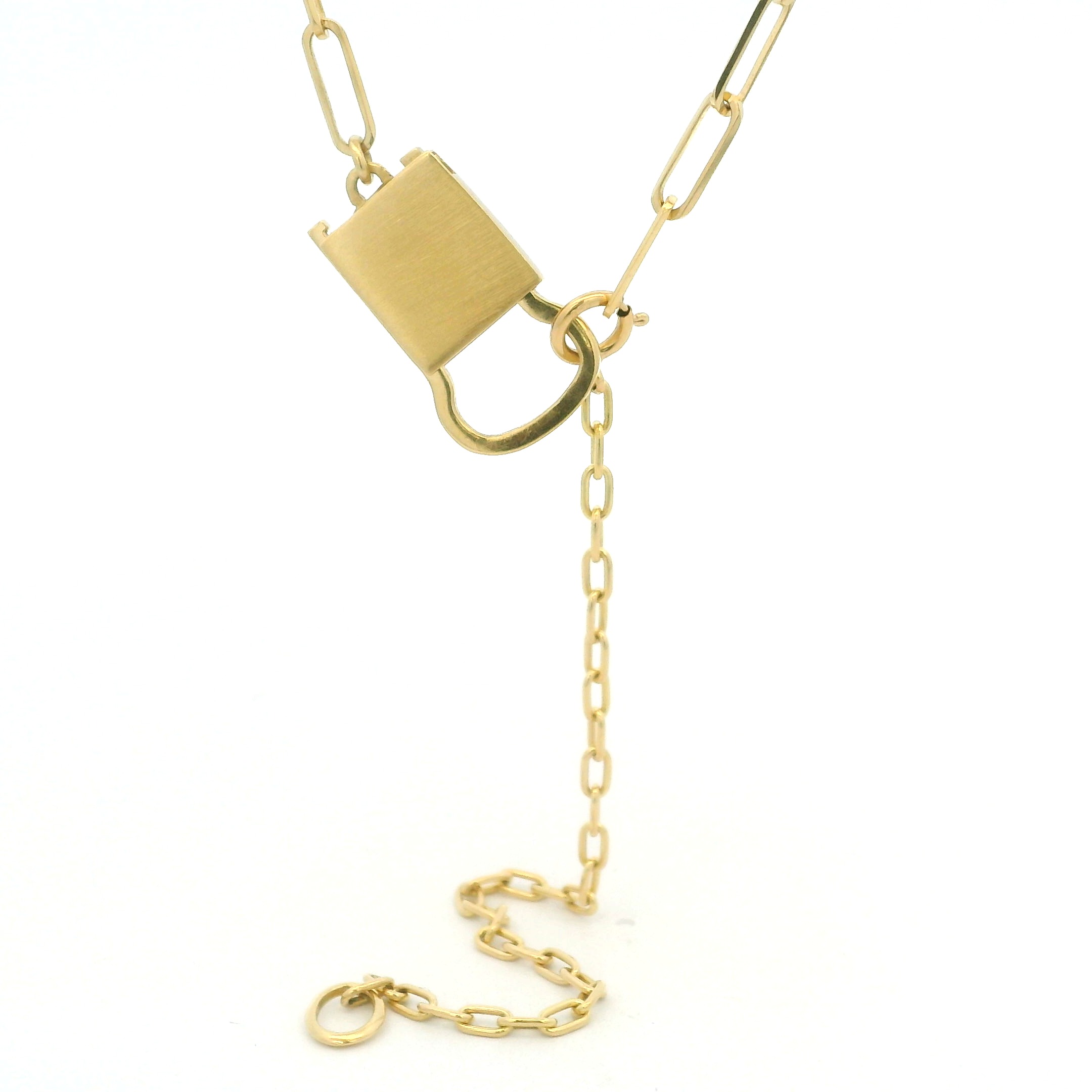 18 Karat Yellow Gold Link Chain Necklace