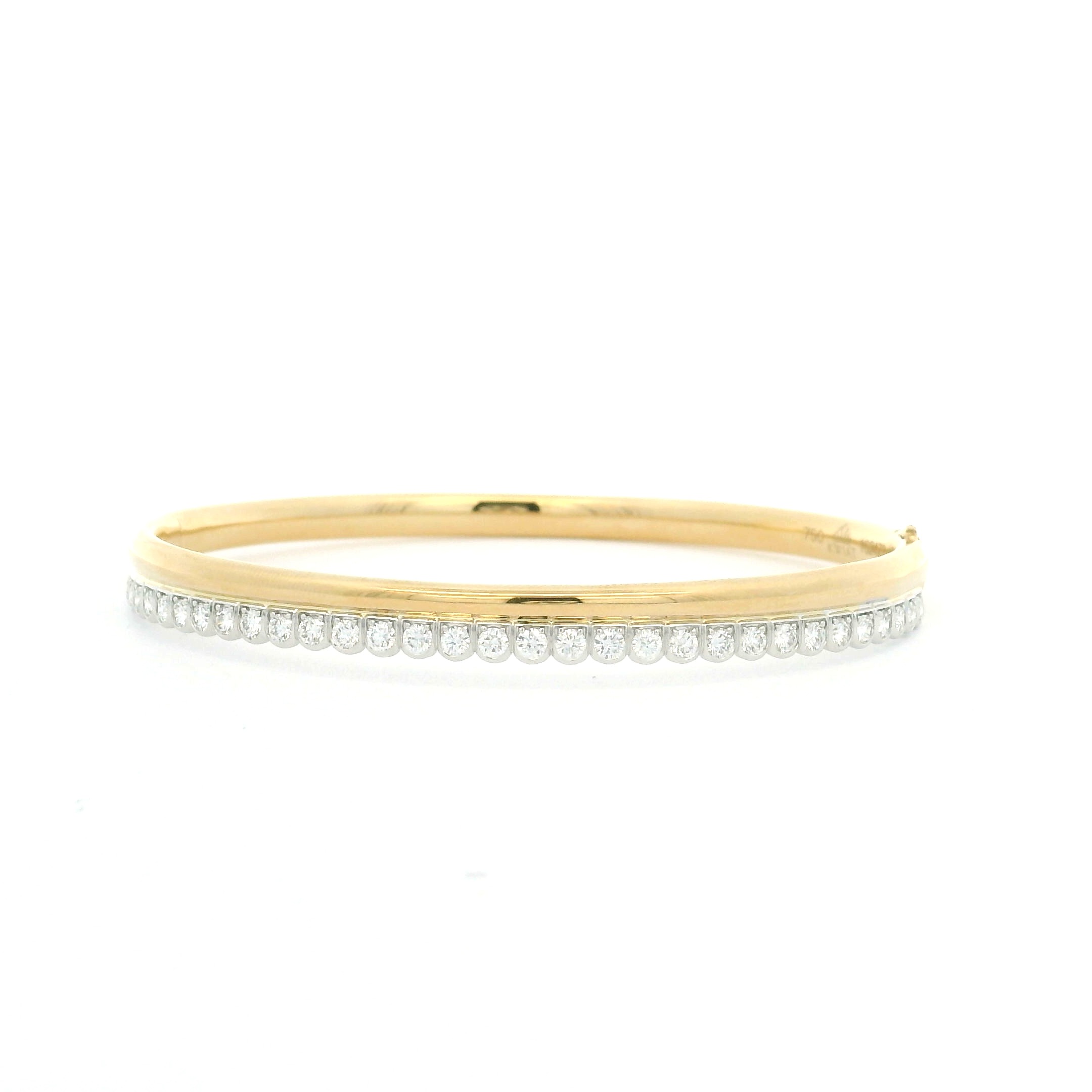 18 Karat Yellow and White Gold Diamond Bracelet