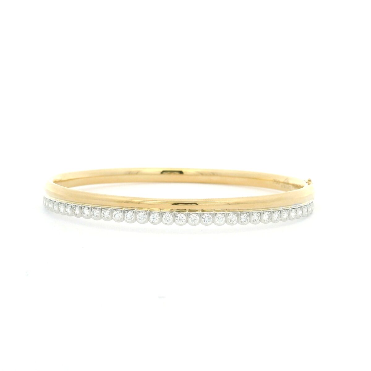 18 Karat Yellow and White Gold Diamond Bracelet