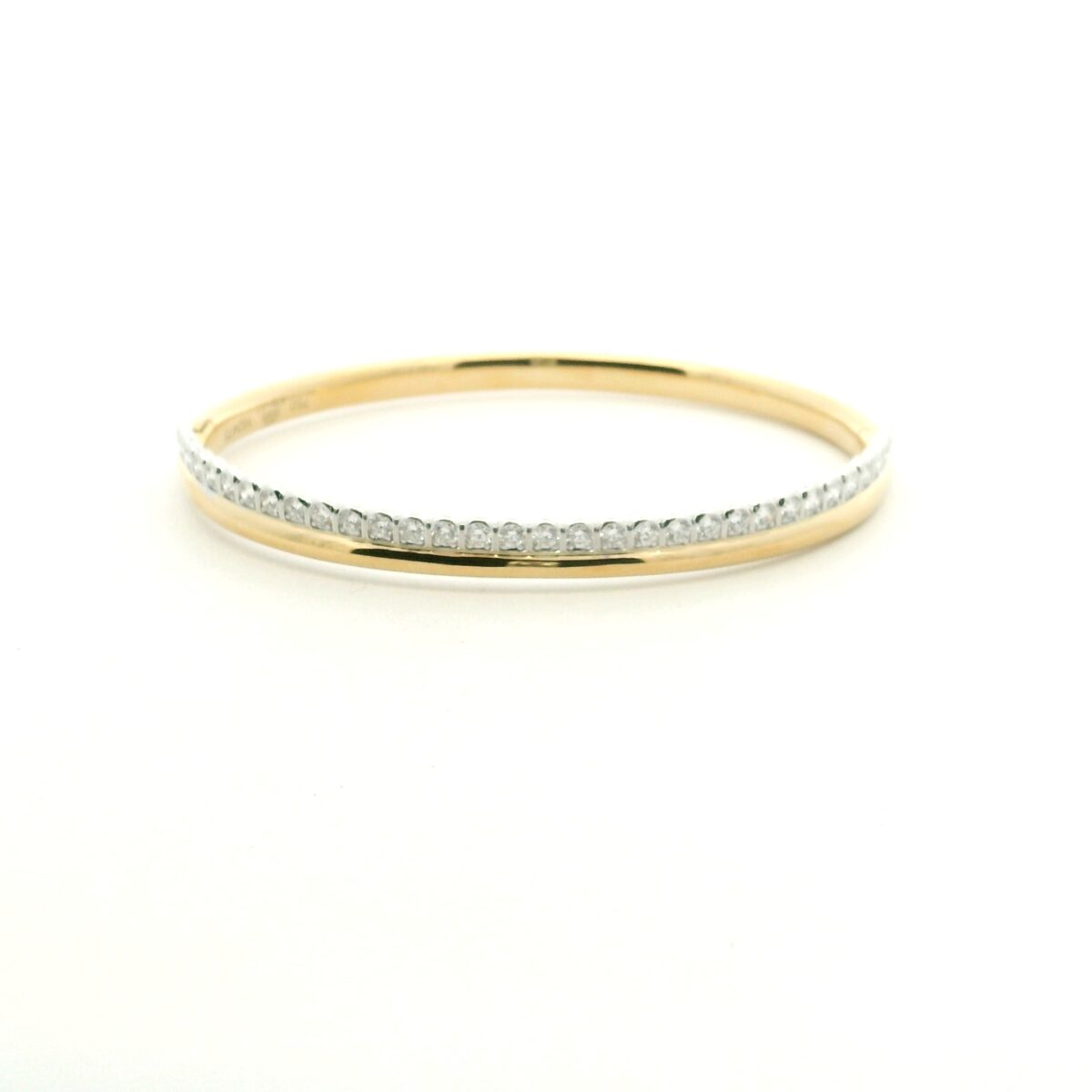 18 Karat Yellow and White Gold Diamond Bracelet