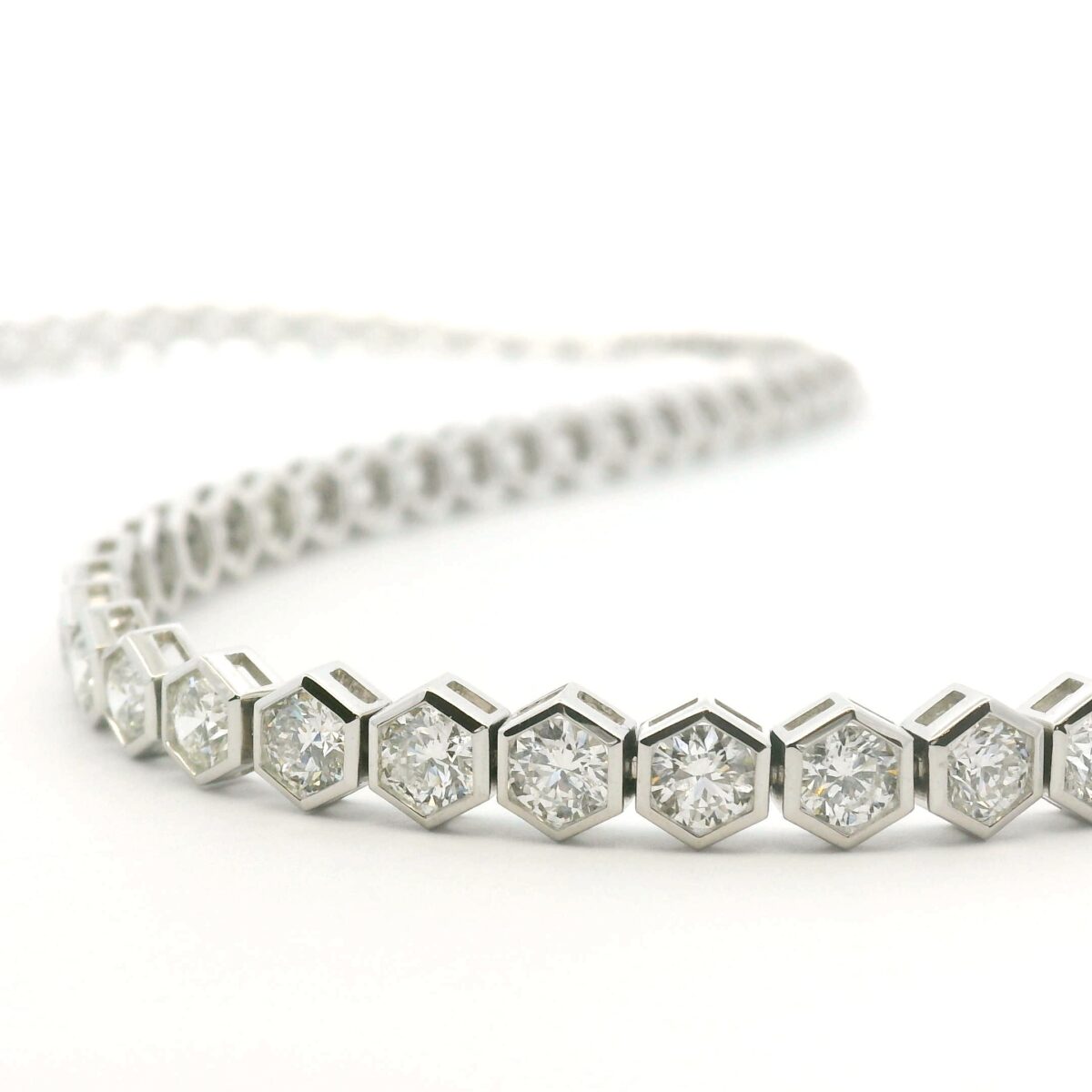 White Gold and Diamond Necklace