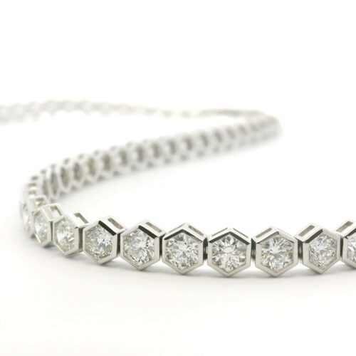 White Gold and Diamond Necklace