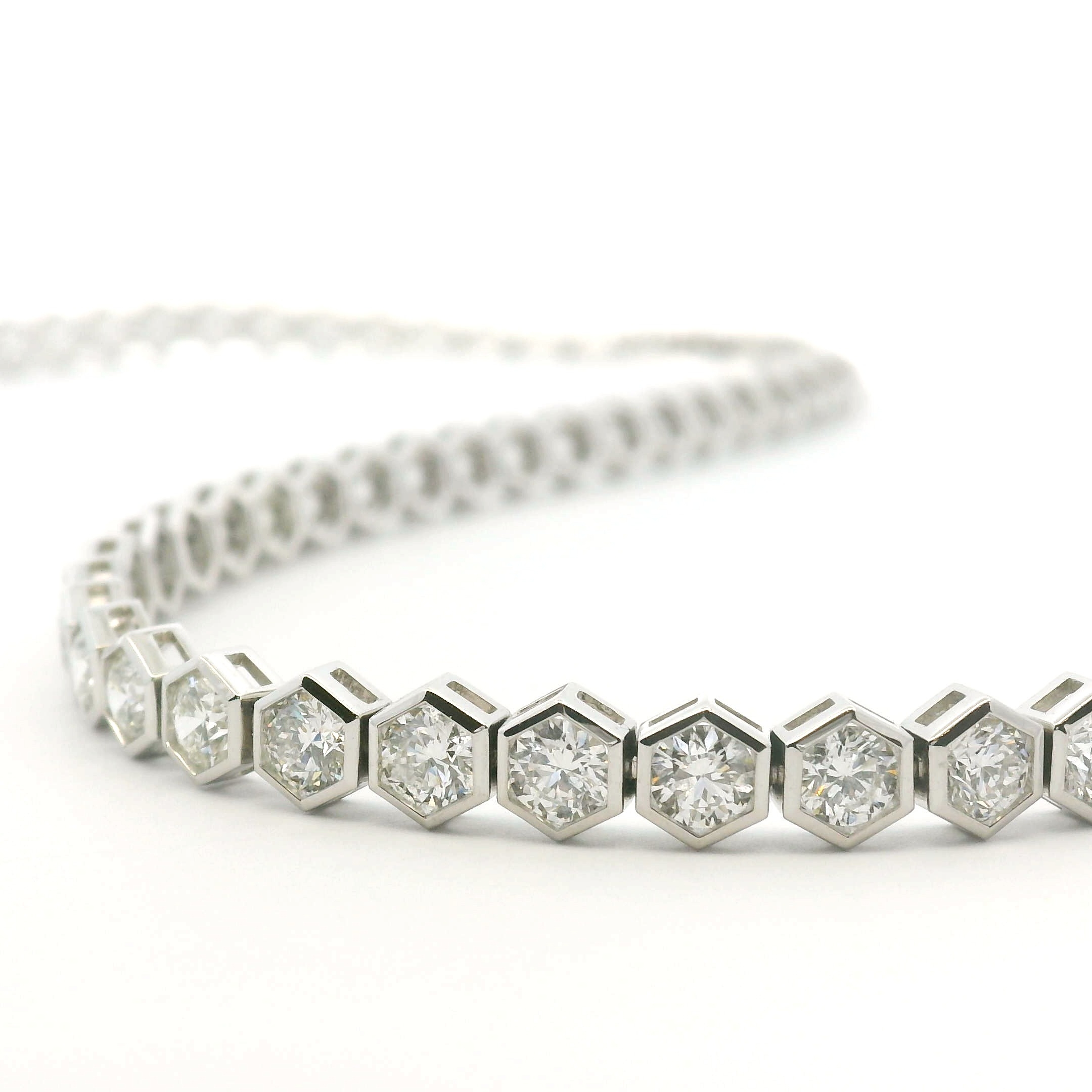 White Gold and Diamond Necklace