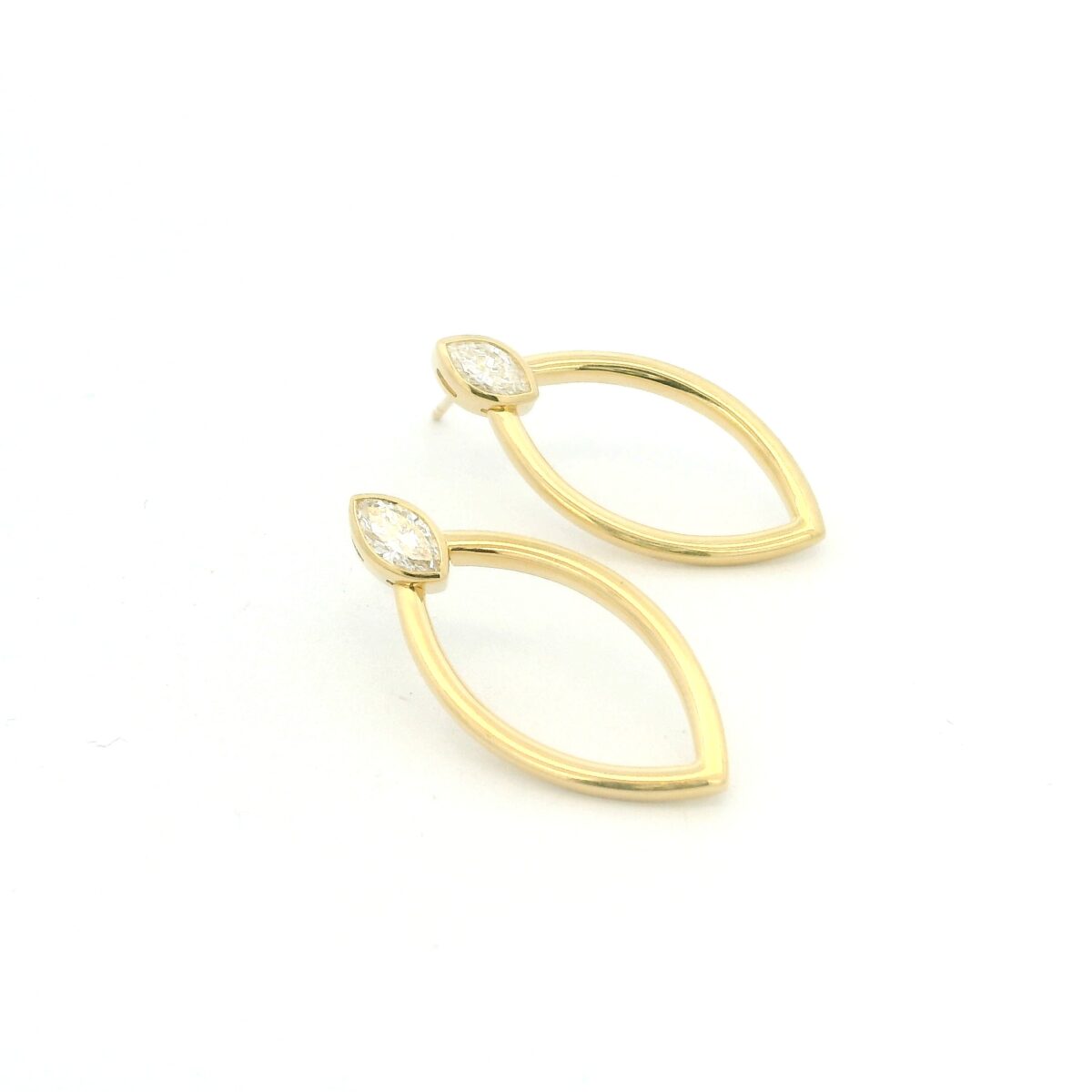 18 Karat Yellow Gold Earrings