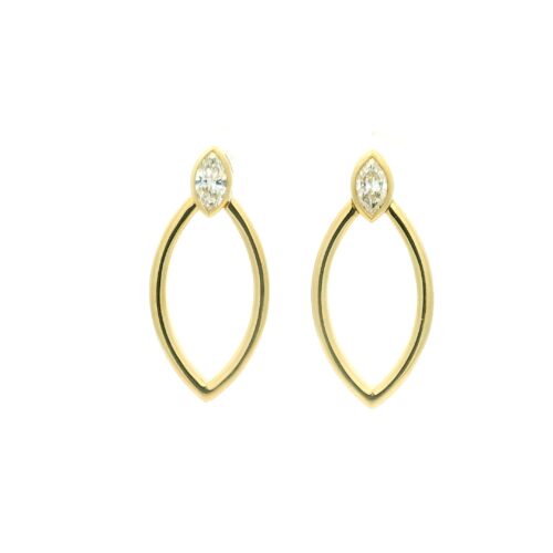 18 Karat Yellow Gold Earrings